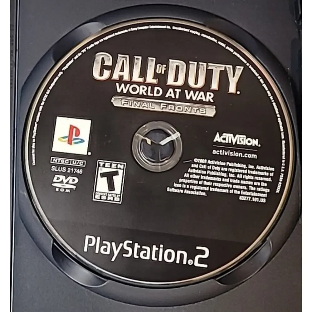 Call Of Duty World At War Final Fronts PlayStation 2 PS2 Video Game CIB